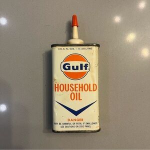 Vintage Gulf Household Oil Can